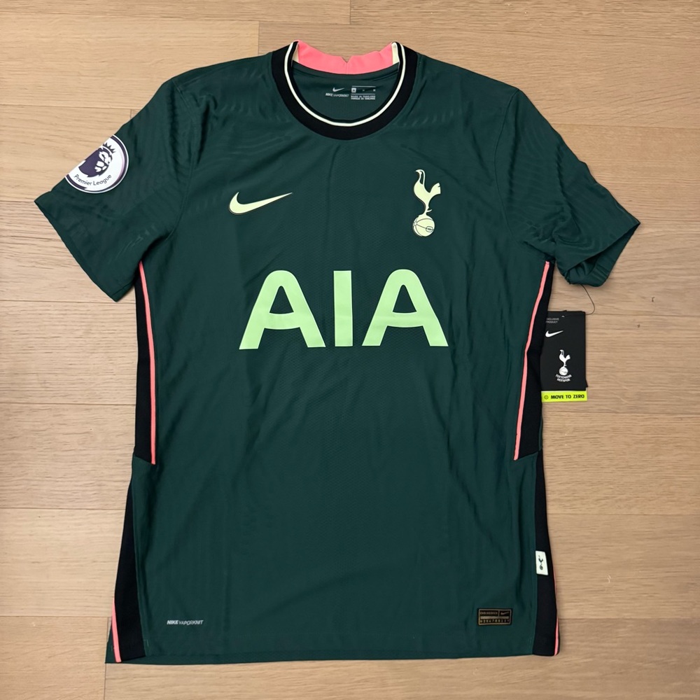 NWT - Nike 2020-21 Green Tottenham Hotspur Away Authentic Vapormatch Jersey